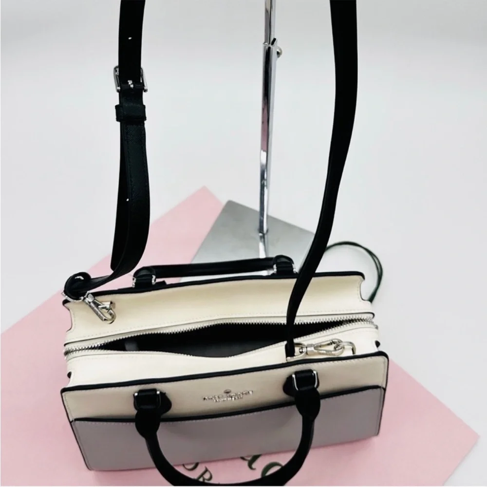Kate Spade Madison Saffiano Leather Medium Satchel Bag& Large Slim Bifold
Wallet - Picture 12 of 15